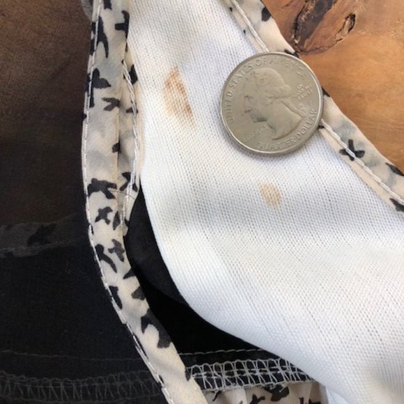 Ya Los Angeles Dress - Small, off white w/ black mini bird print - Picture 7 of 7